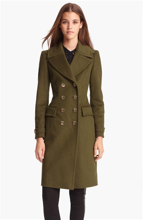 burberry double breasted wool women coat|burberry wool coat outlet.